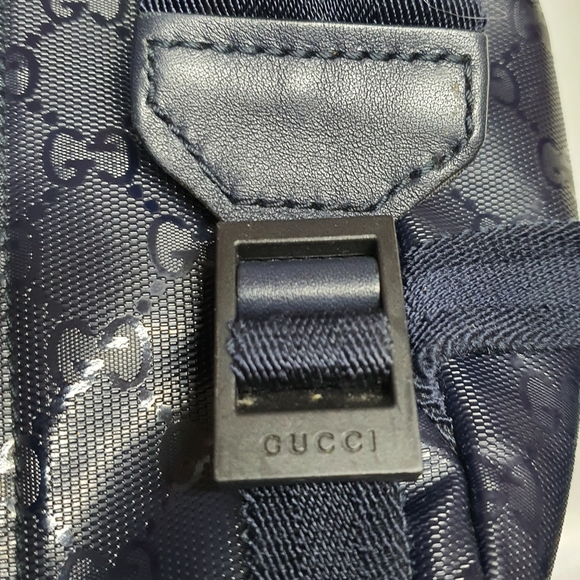 Gucci Monogram Classic Backpack Dark Navy Blue - Picture 13 of 16